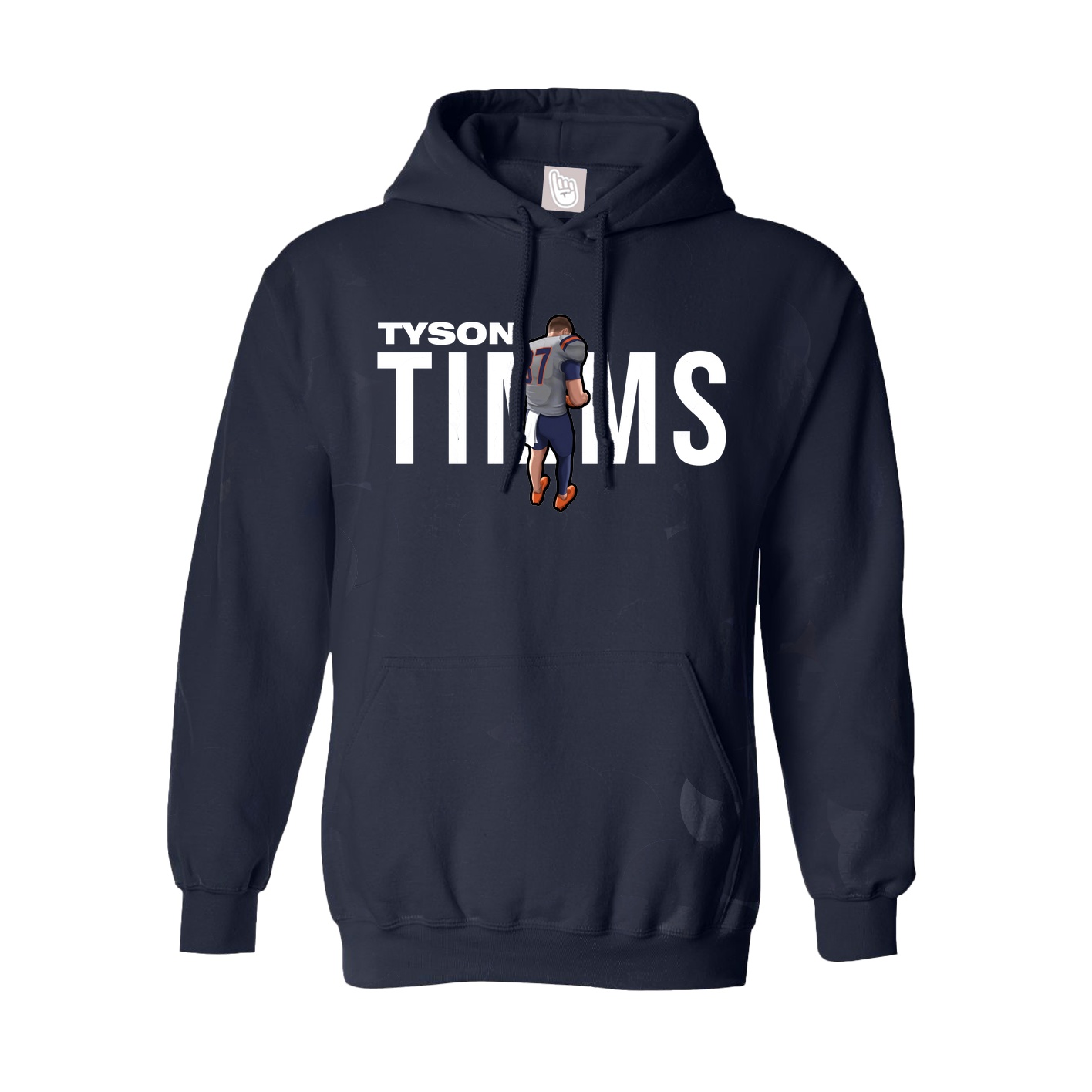 Hoodie — Player Name in Navy