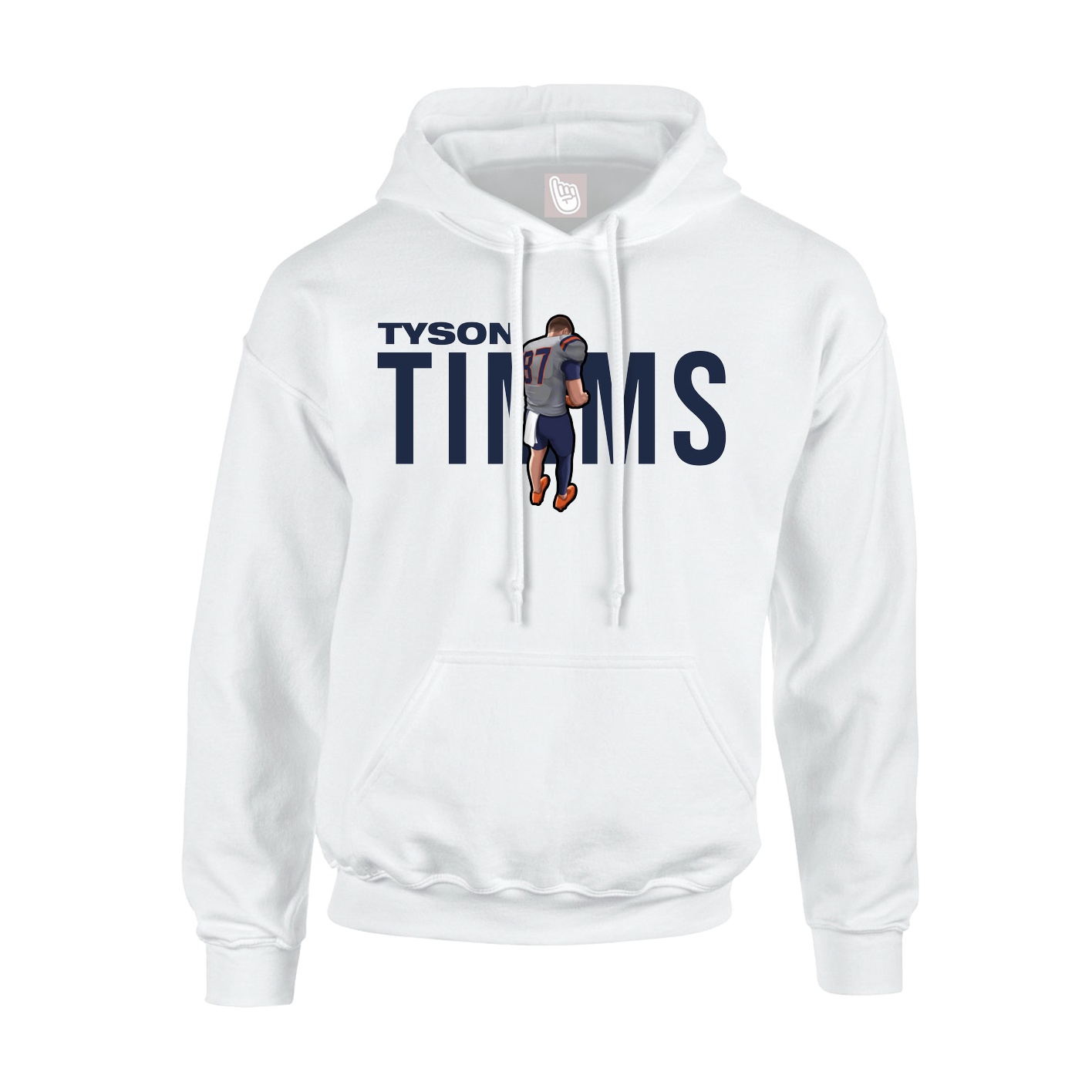 Hoodie — Player Name in White