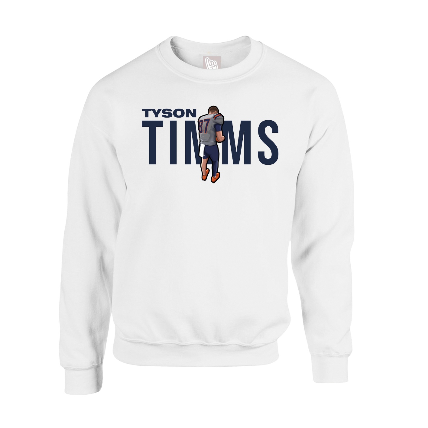 Fleece Crew — Player Name in White