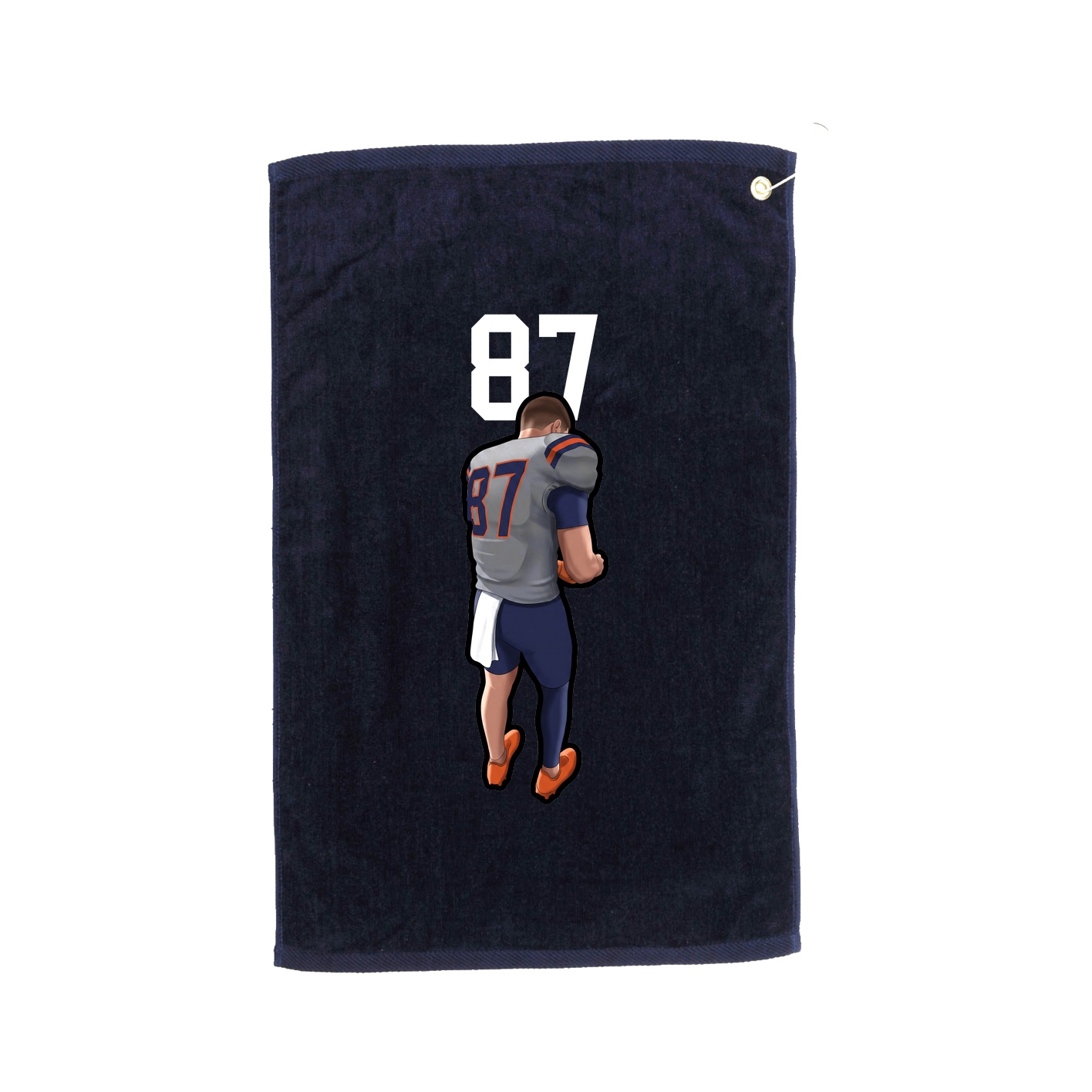 Golf Towel — Number Top in Navy