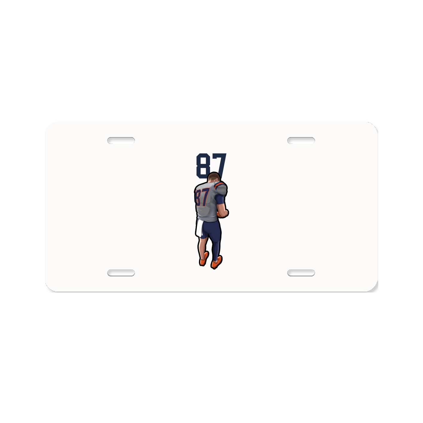 License Plate — Number Top in Classic