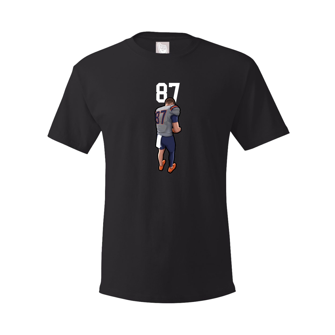 Youth Tee — Number Top in Black