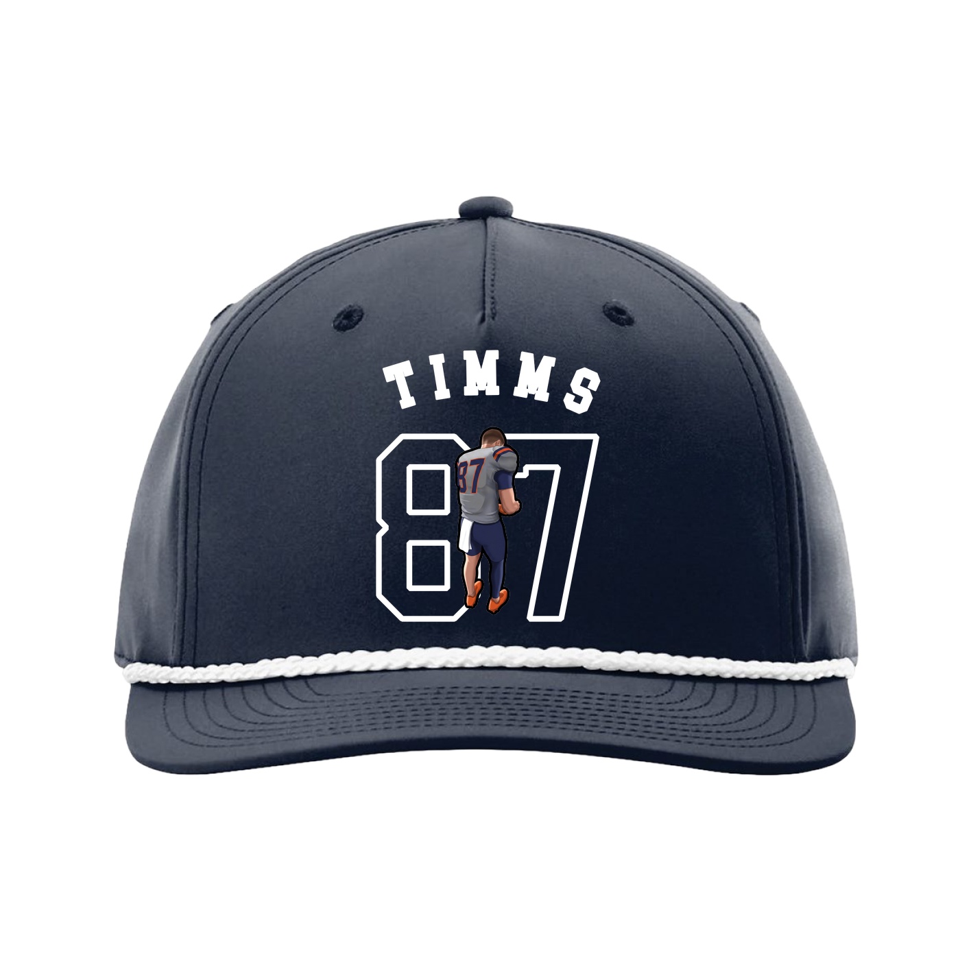 Five-Panel Classic Rope Cap — Shirsey Arch in Navy