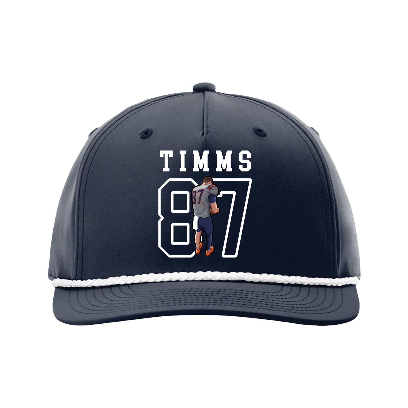 Five-Panel Classic Rope Cap — Shirsey in Navy