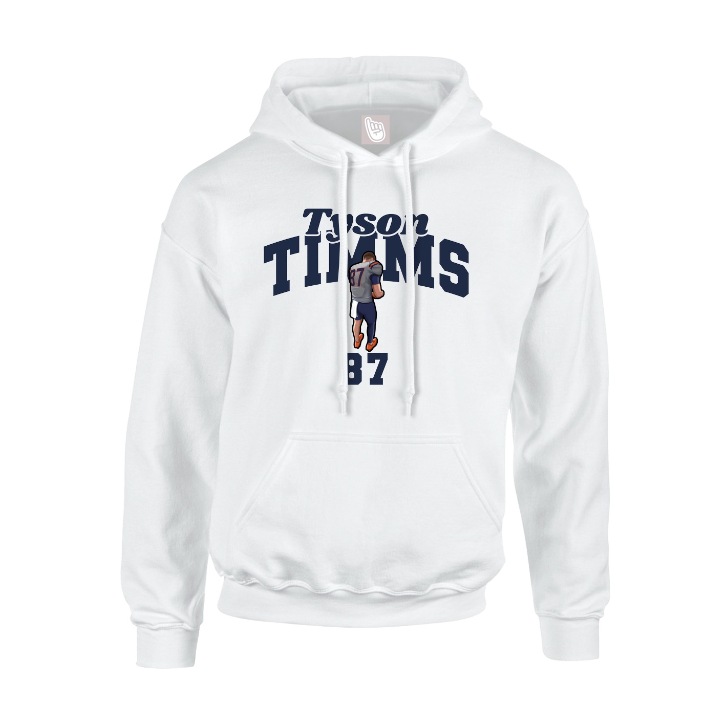 Hoodie — Signature Arch in White