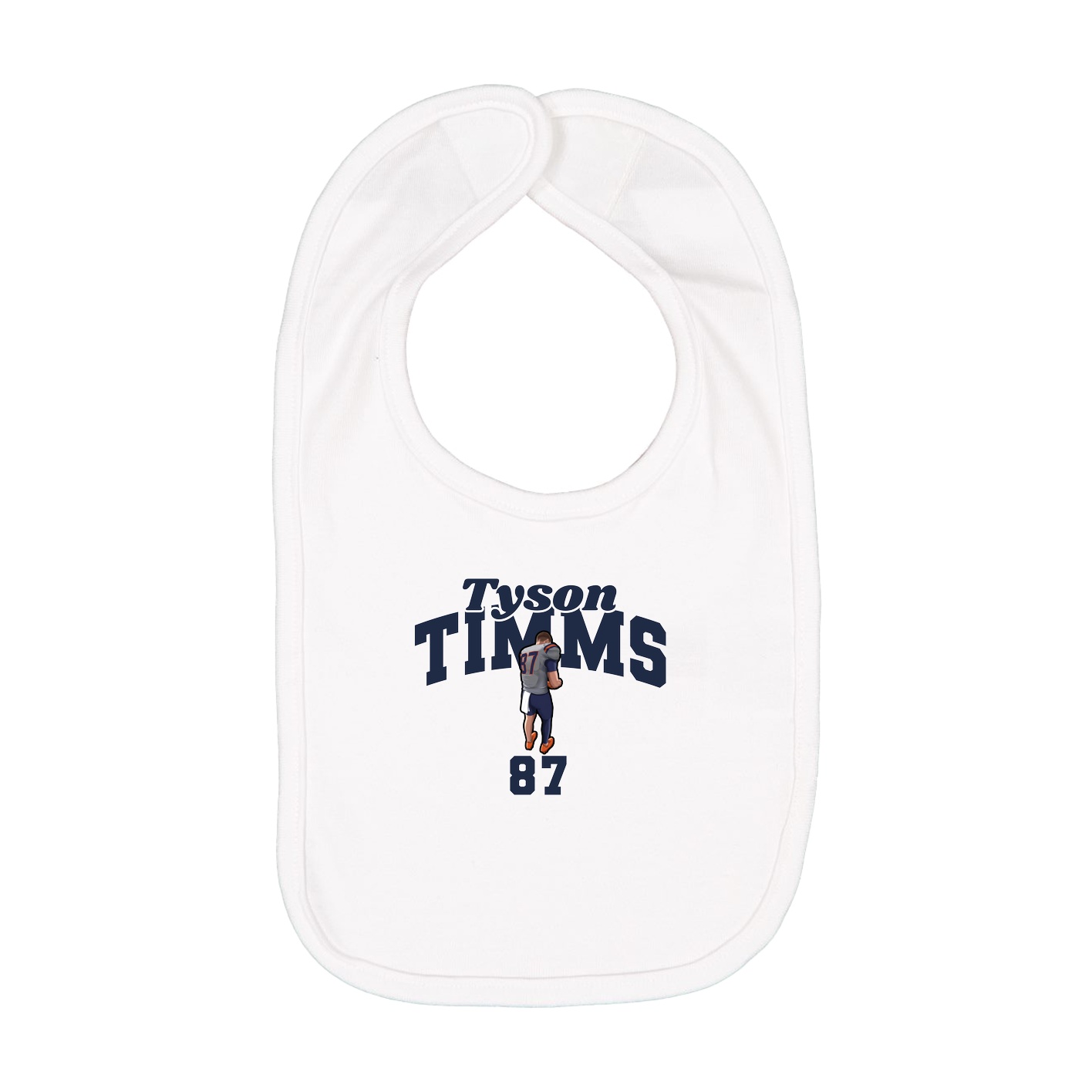 Infant Bib — Signature Arch in White