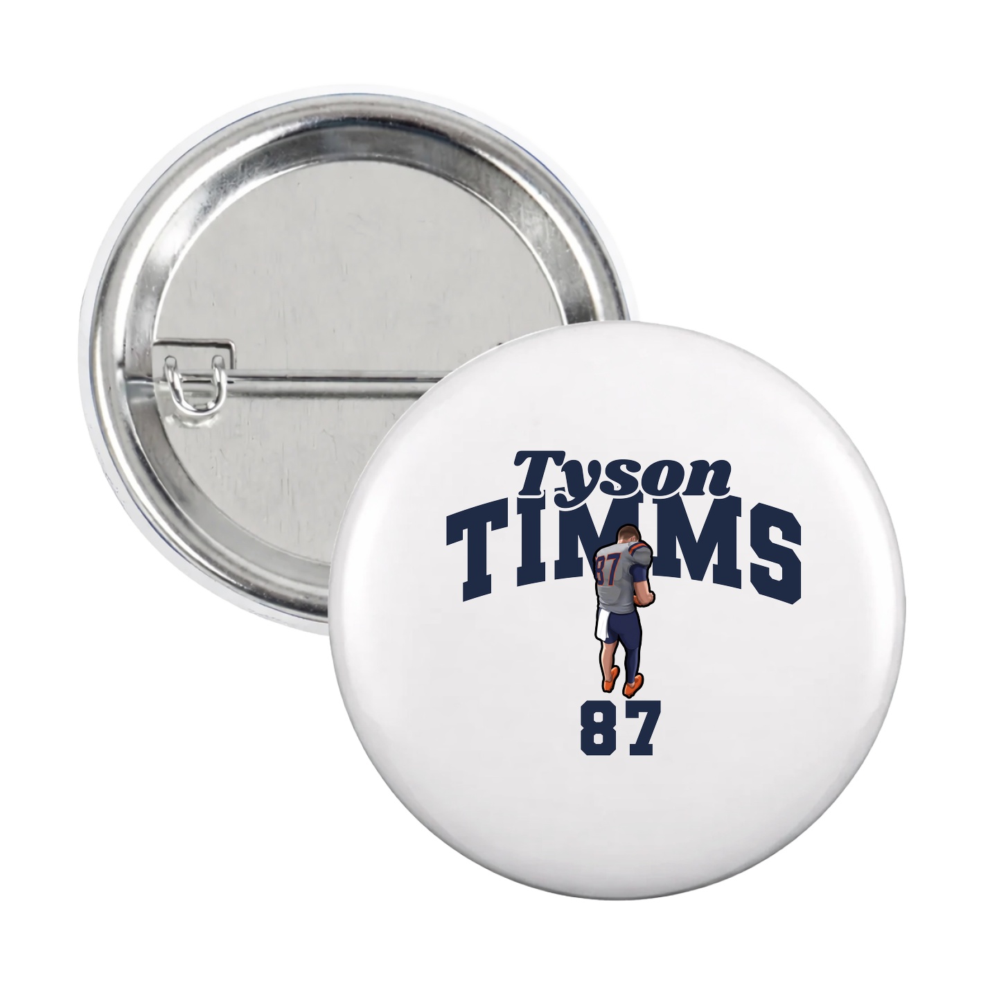 Game Day Button — Signature Arch in White