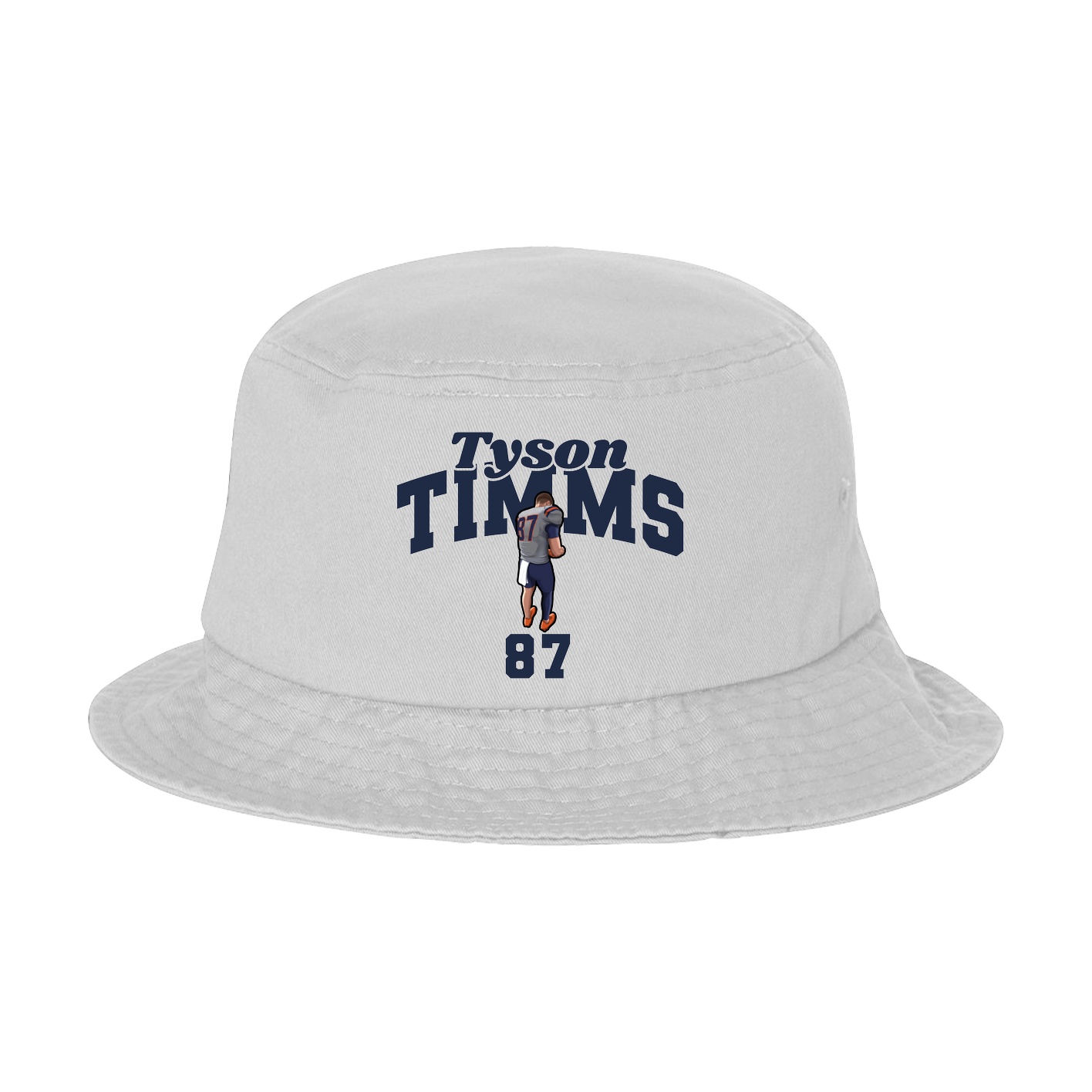 Bucket Cap — Signature Arch in White