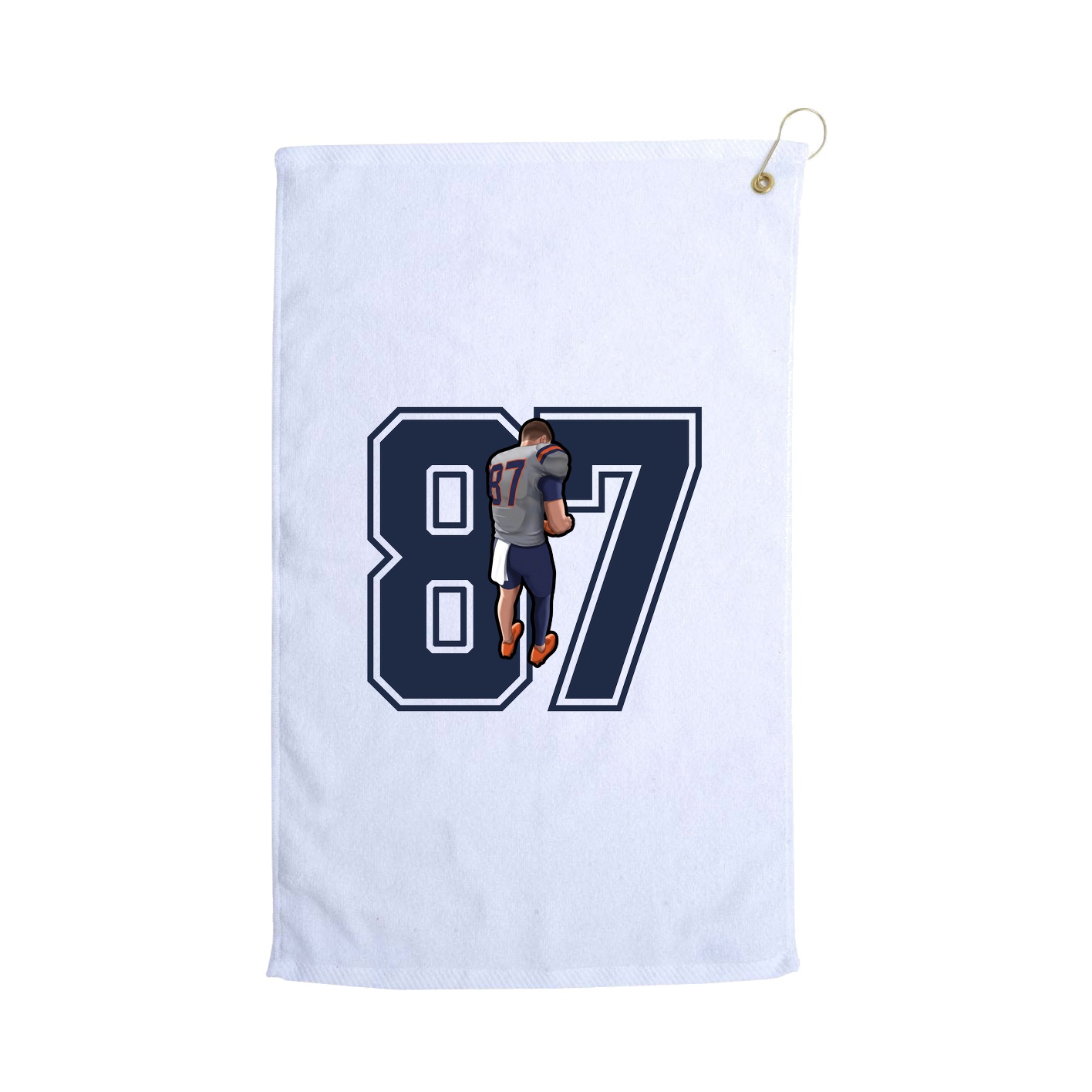 Golf Towel — Number in White