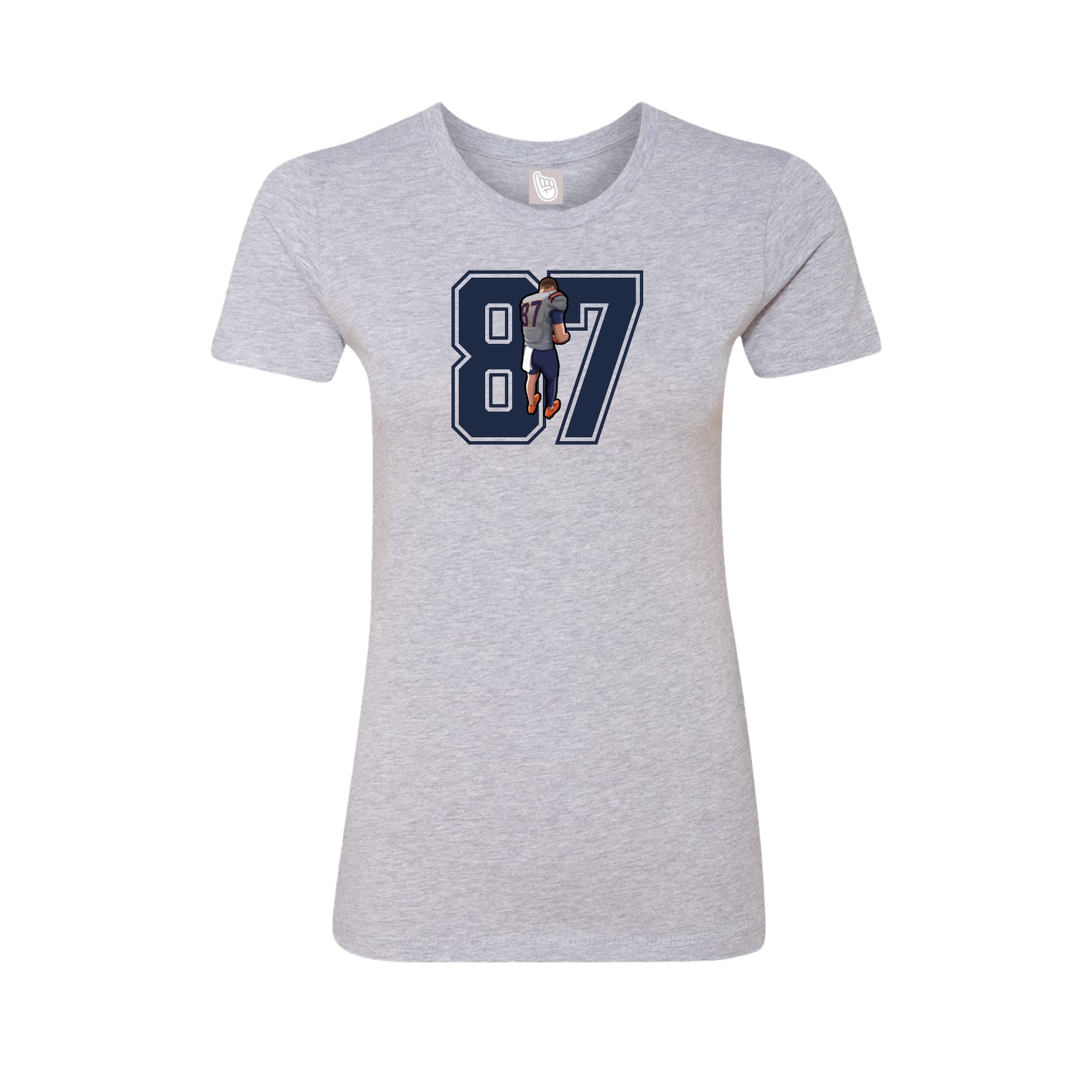 Womens Tee — Number in Grey