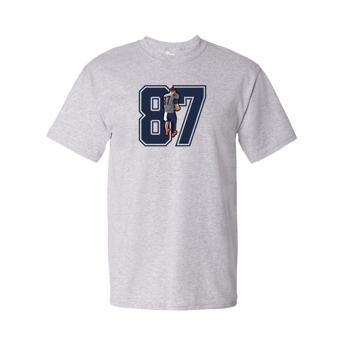 Youth Tee — Number in Grey