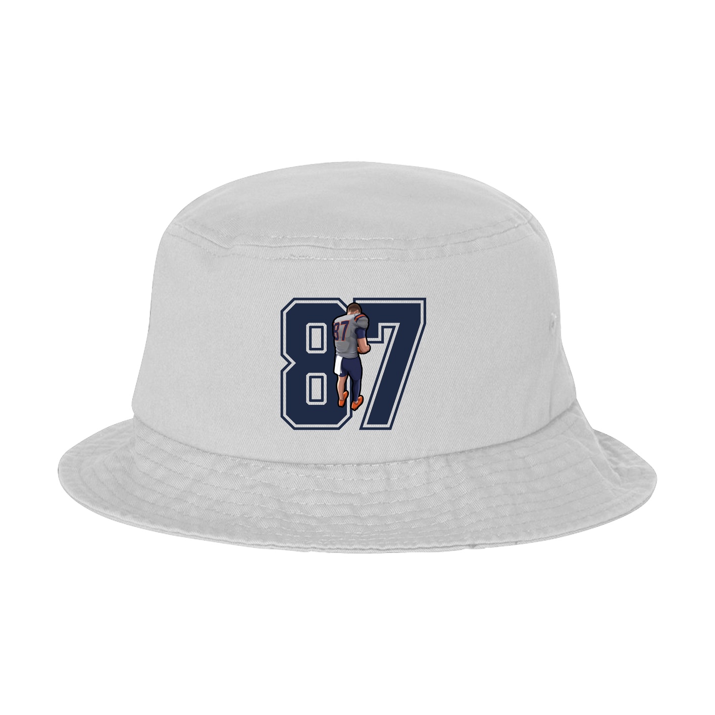 Bucket Cap — Number in White