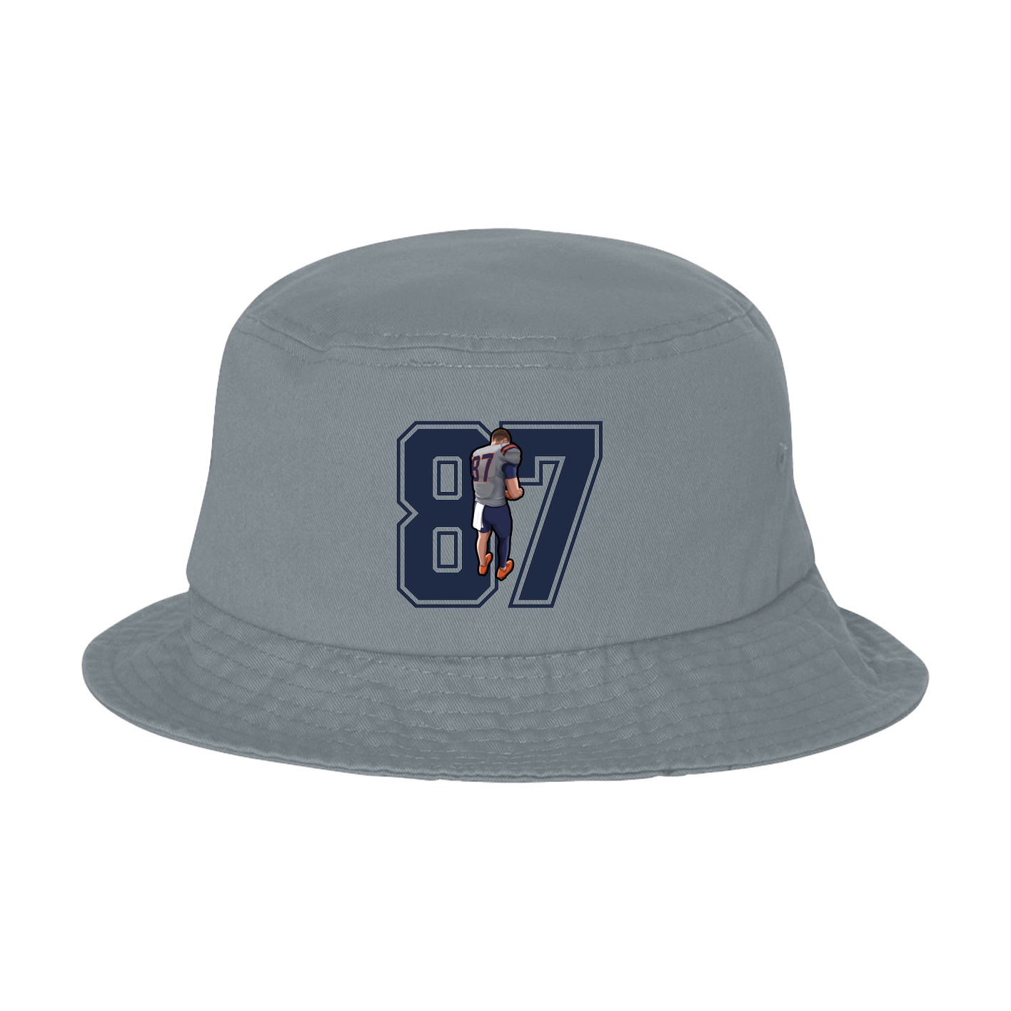 Bucket Cap — Number in Grey