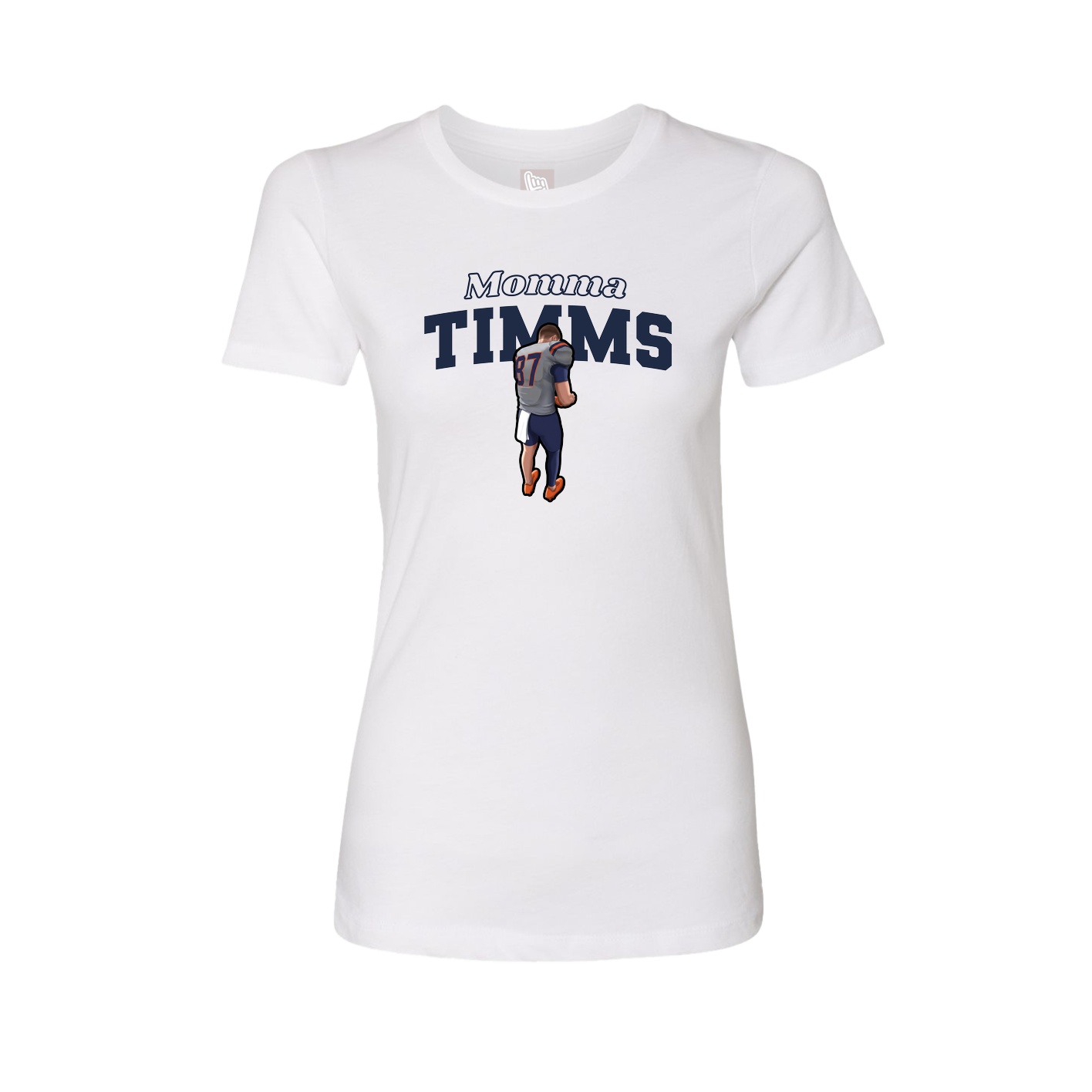 Womens Tee — Mothers Day Block in White