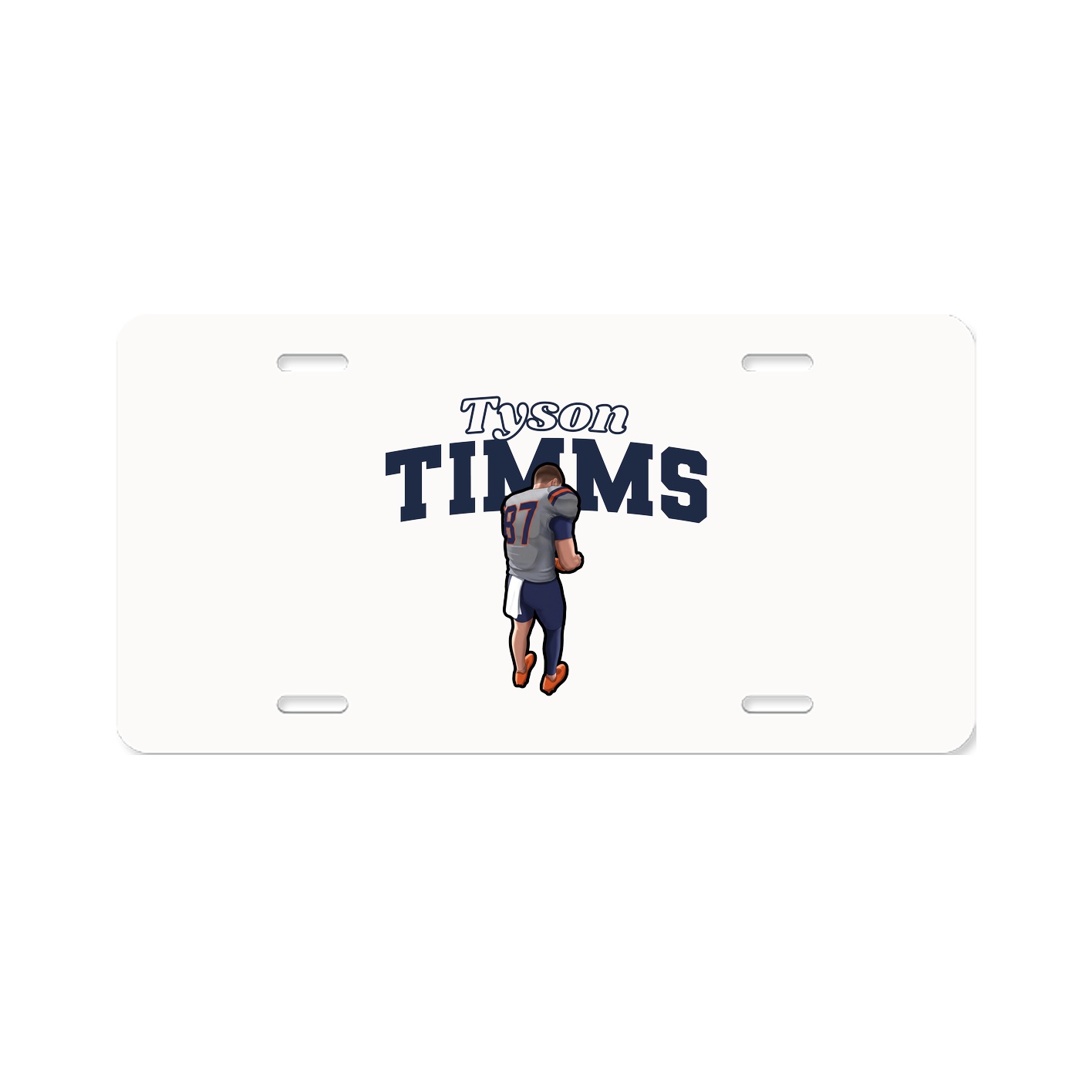License Plate — Name Arch in Classic