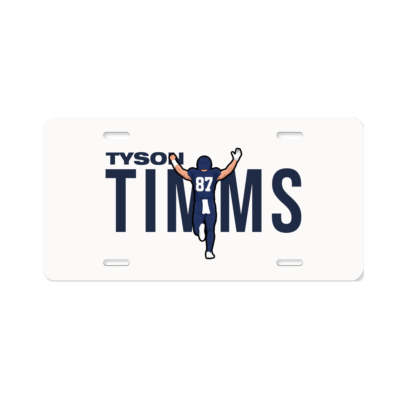 License Plate — Player Name in Classic