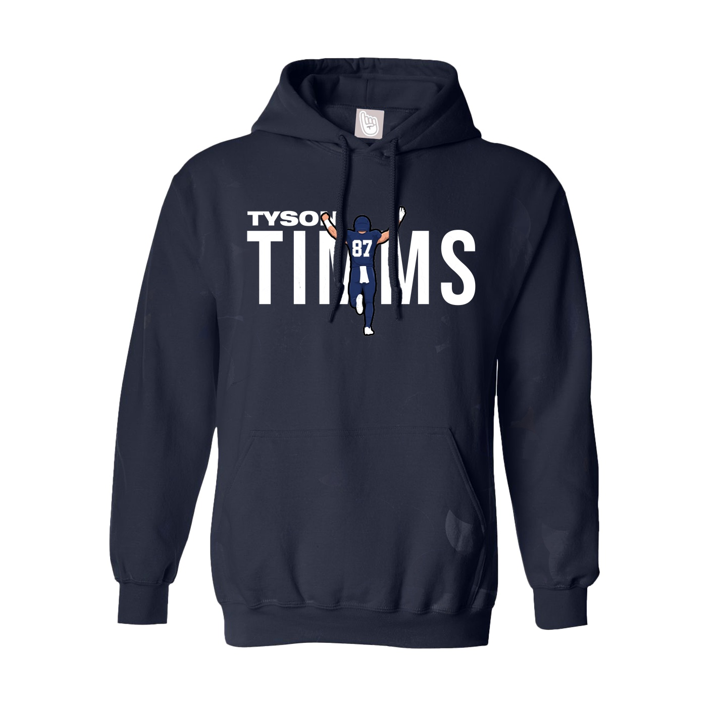 Hoodie — Player Name in Navy