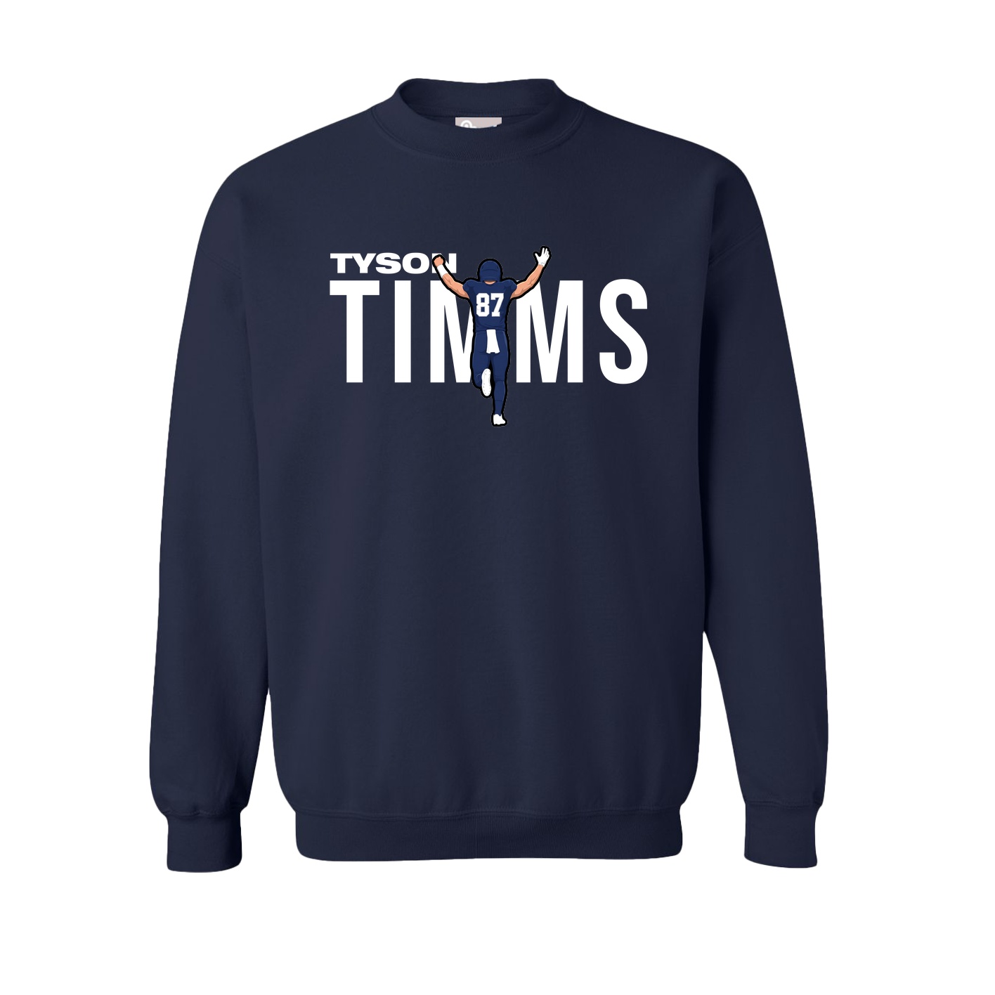 Fleece Crew — Player Name in Navy