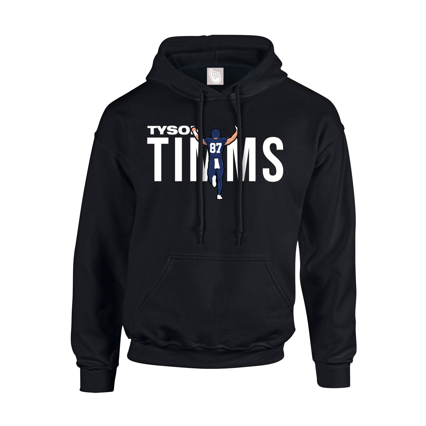 Youth Hoodie — Player Name in Black
