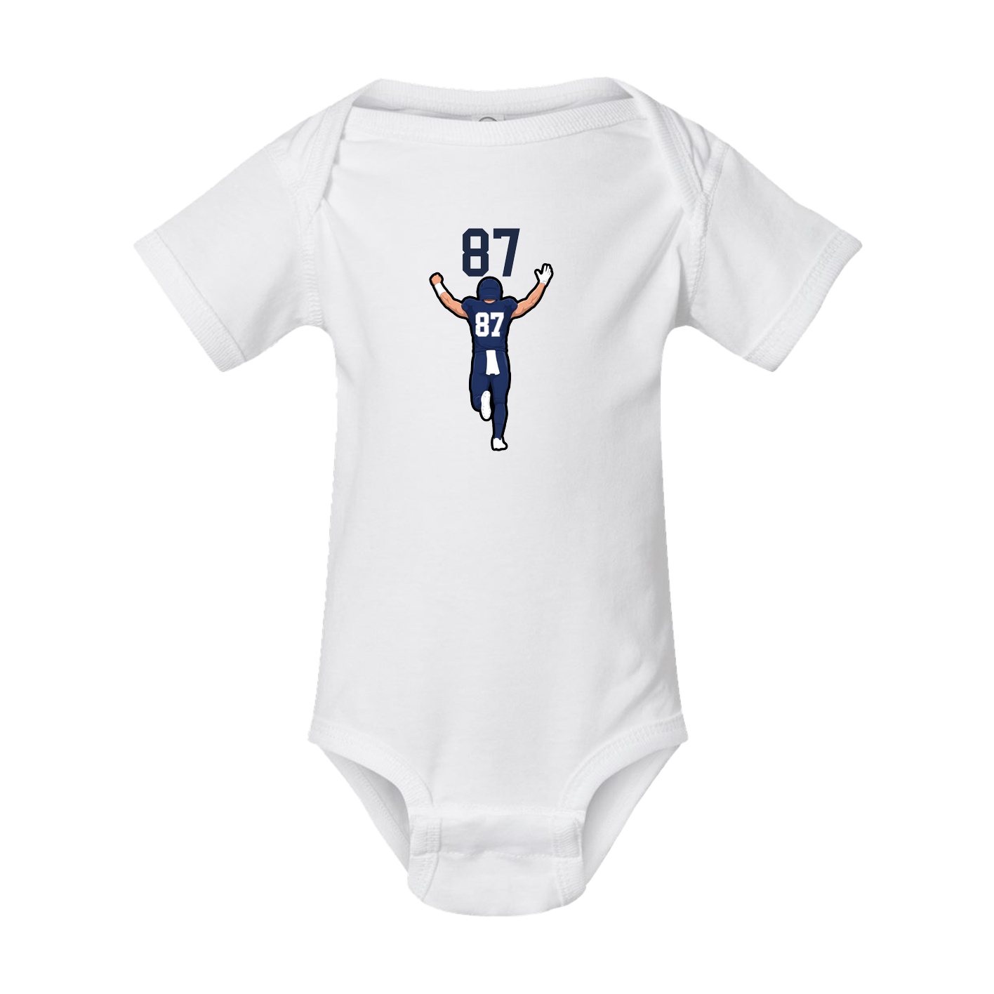 Baby Onesie — Number Top in White