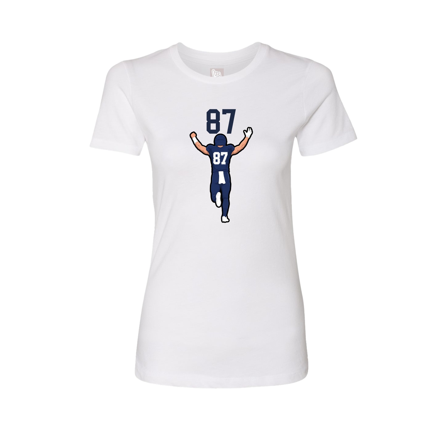 Womens Tee — Number Top in White