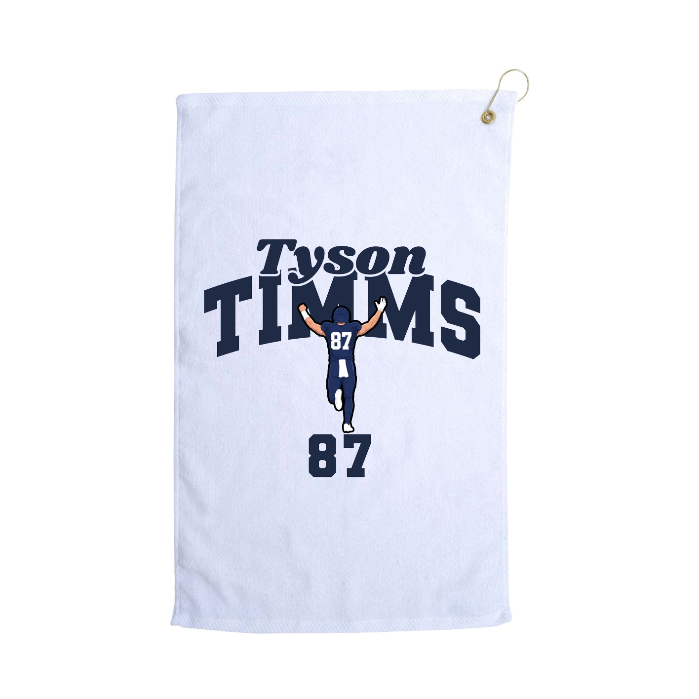 Golf Towel — Signature Arch in White