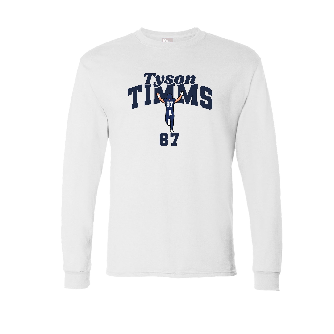 Long Sleeve Tee — Signature Arch in White