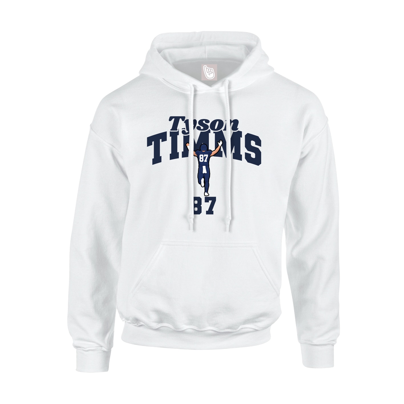 Hoodie — Signature Arch in White