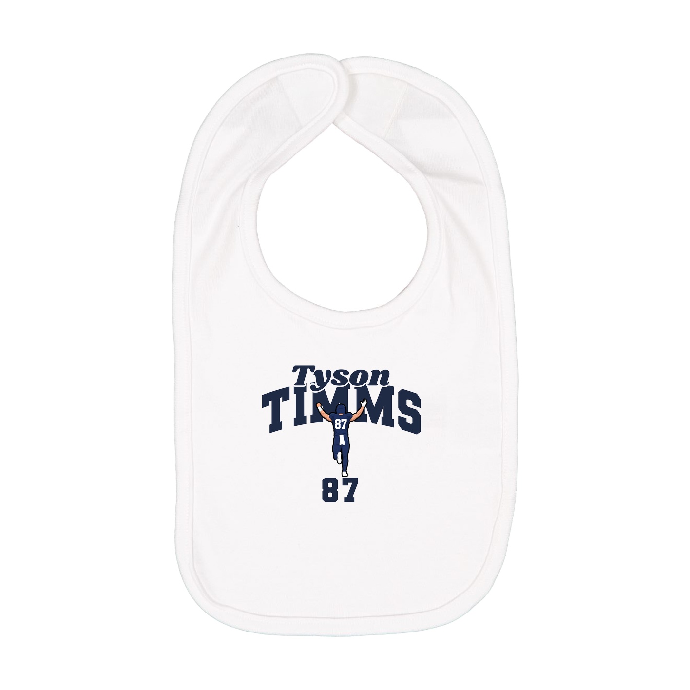 Infant Bib — Signature Arch in White