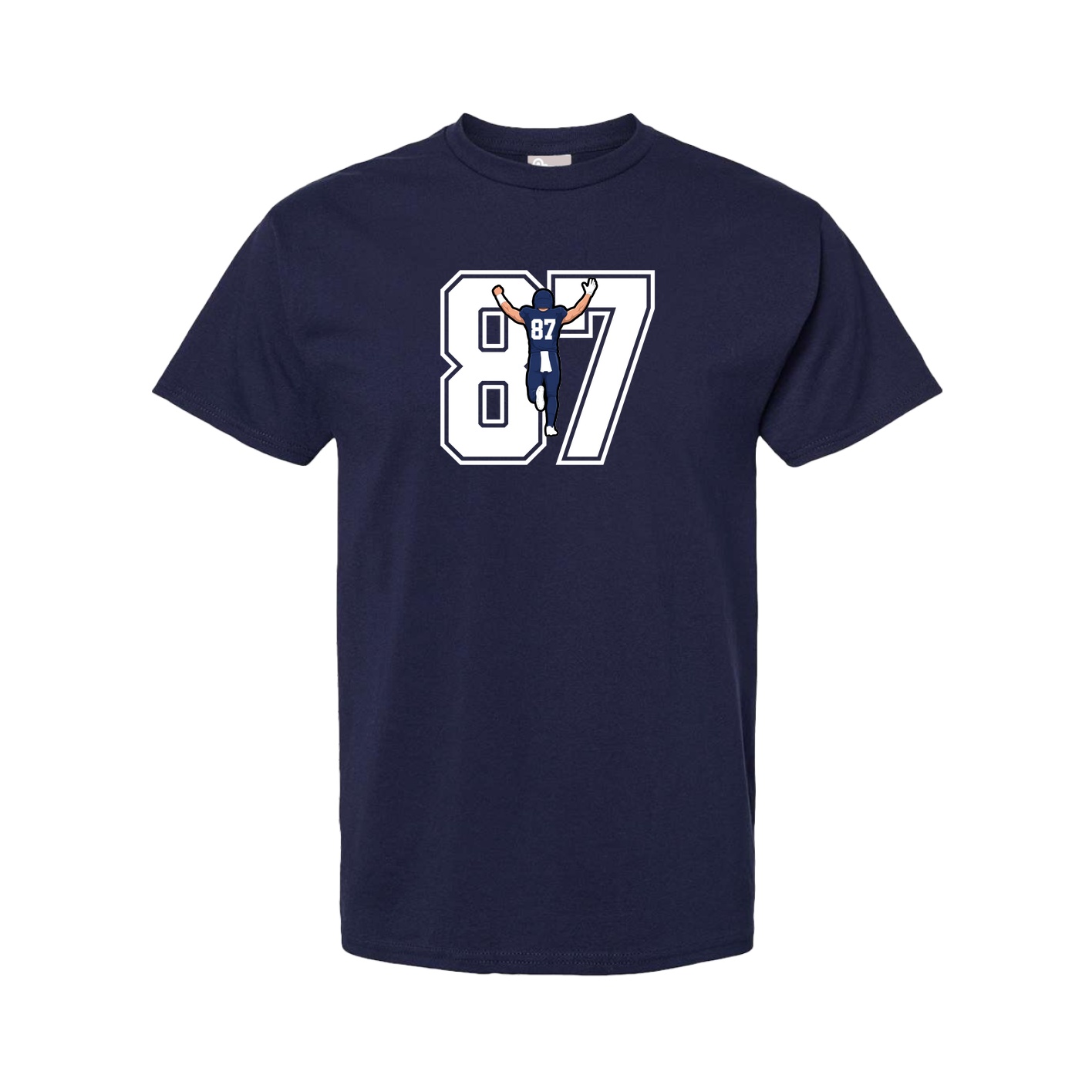 Youth Tee — Number in Navy