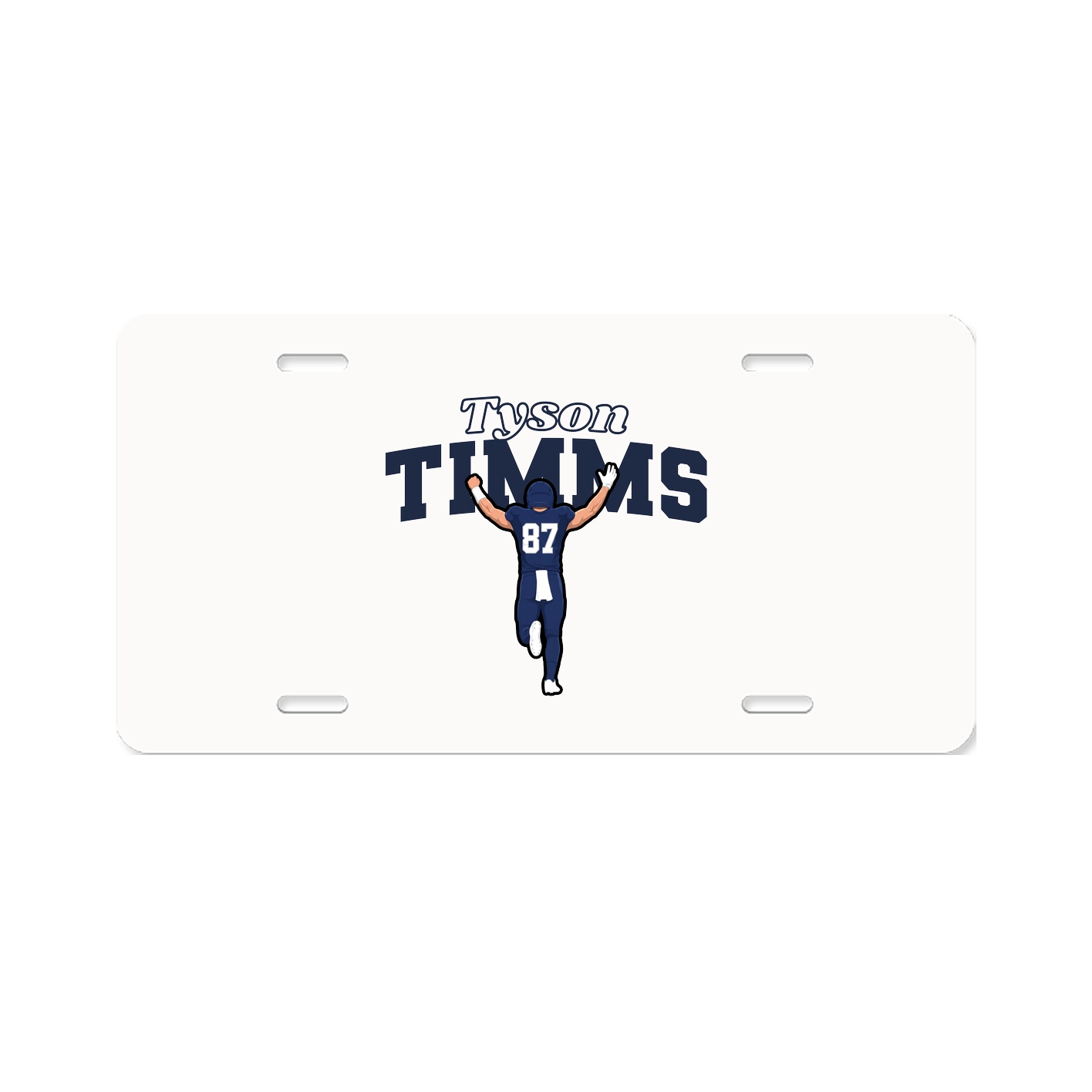 License Plate — Name Arch in Classic