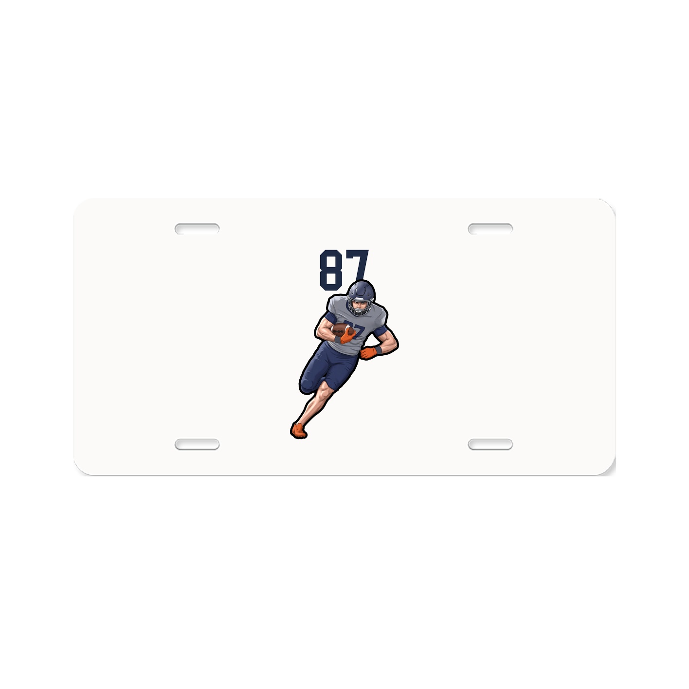 License Plate — Number Top in Classic