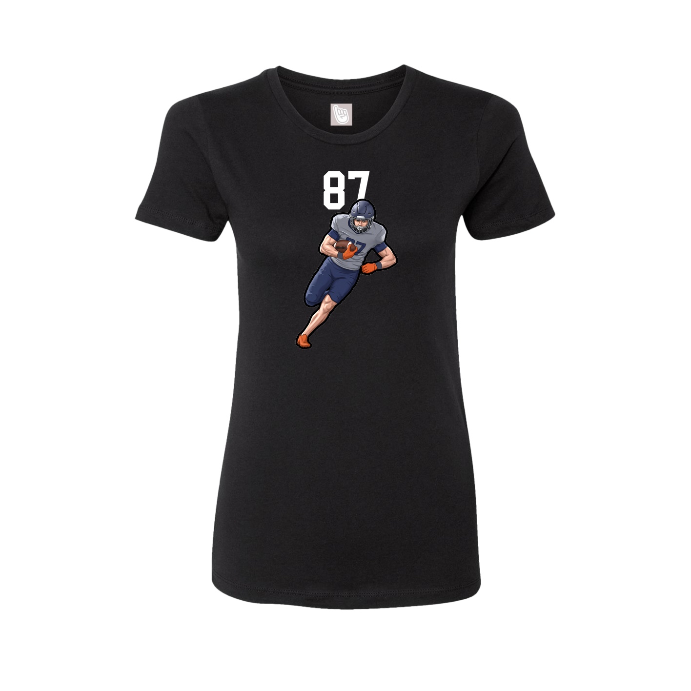 Womens Tee — Number Top in Black