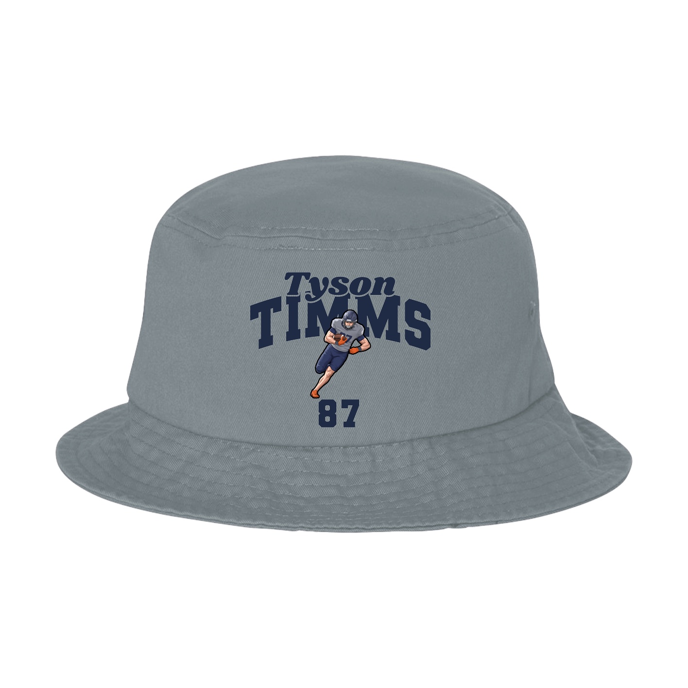 Bucket Cap — Signature Arch in Grey