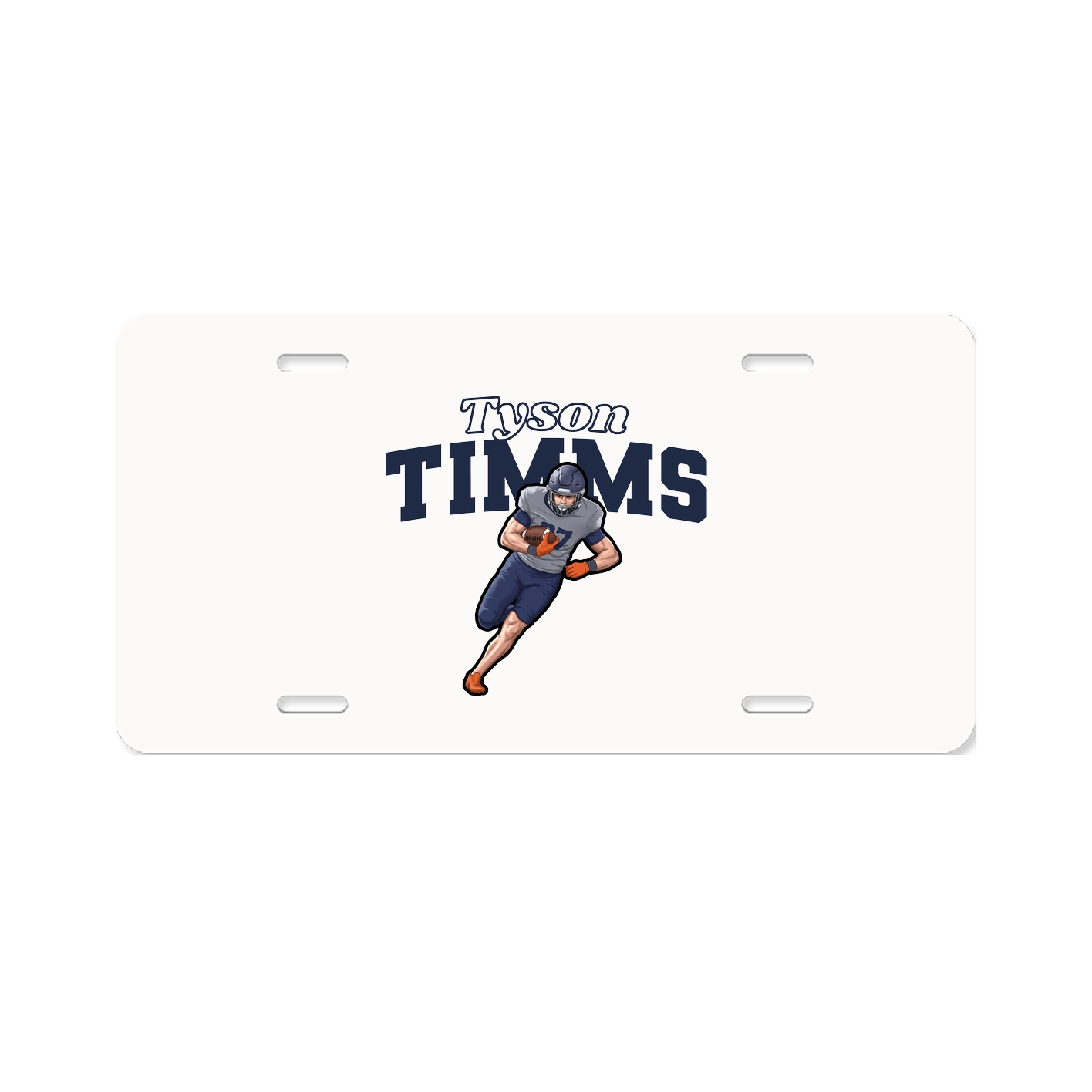 License Plate — Name Arch in Classic