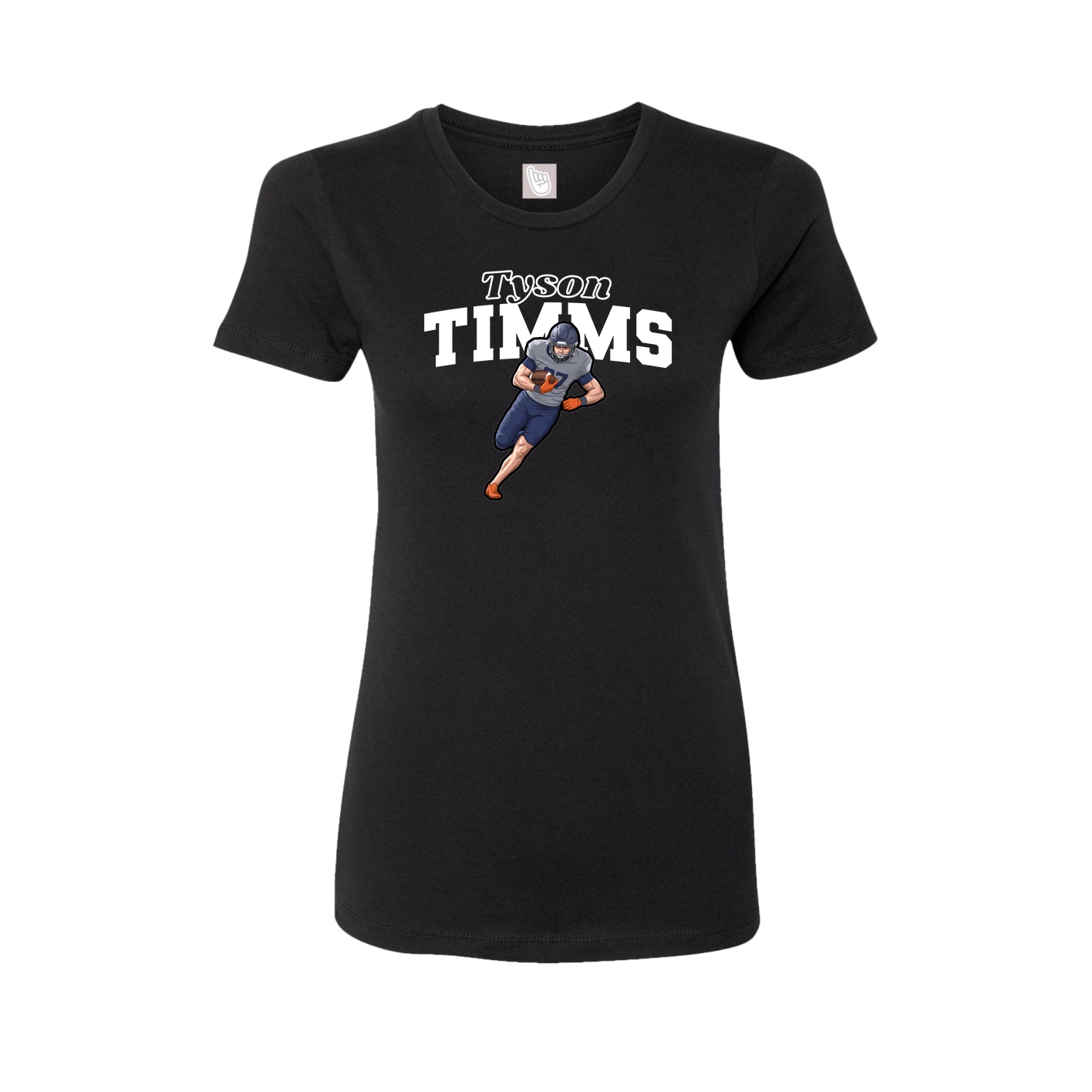 Womens Tee — Name Arch in Black