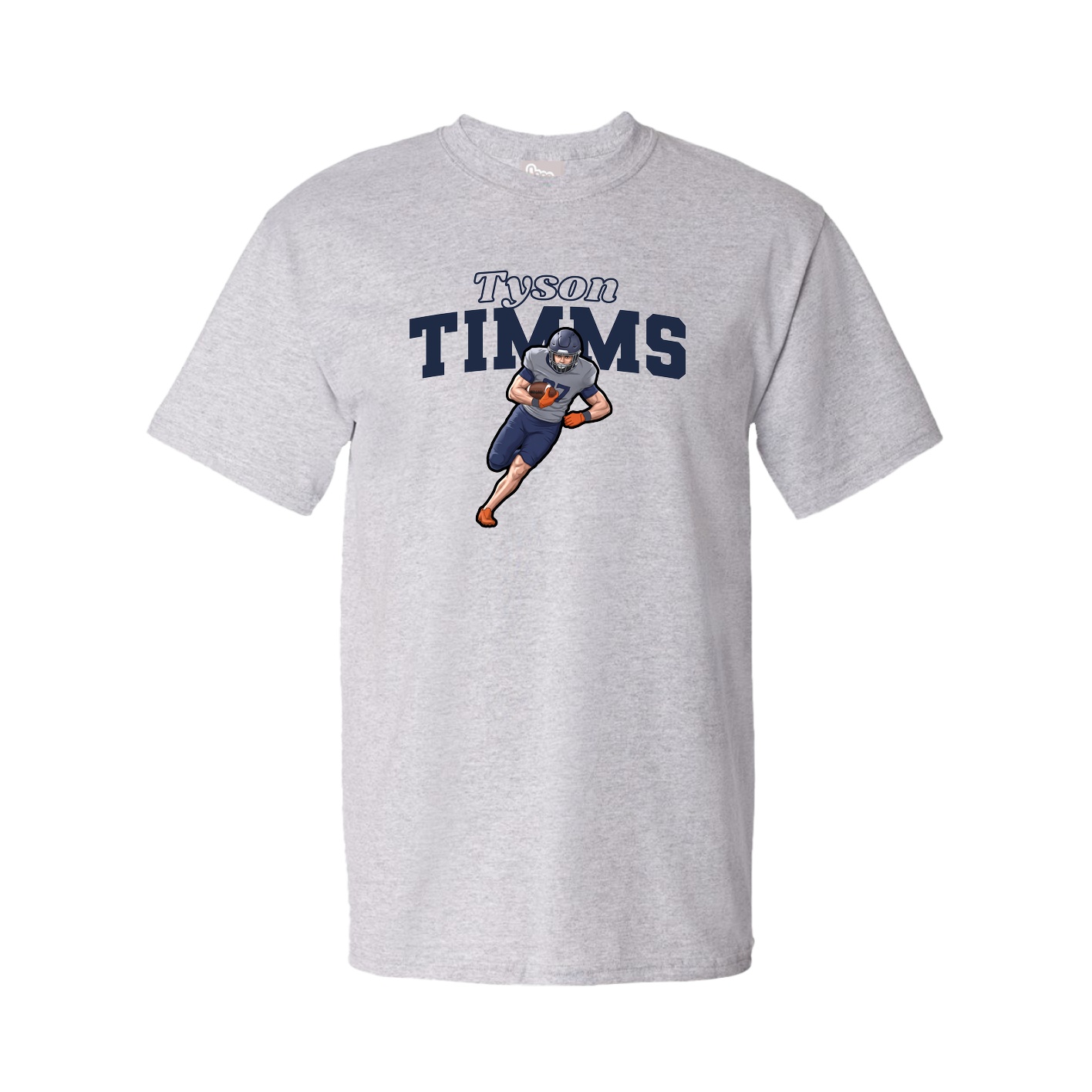 Youth Tee — Name Arch in Grey