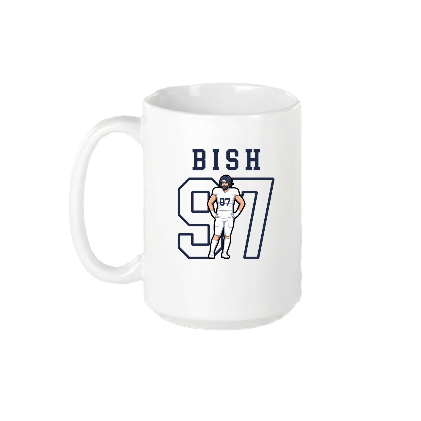 15oz Coffee Mug — Shirsey in White