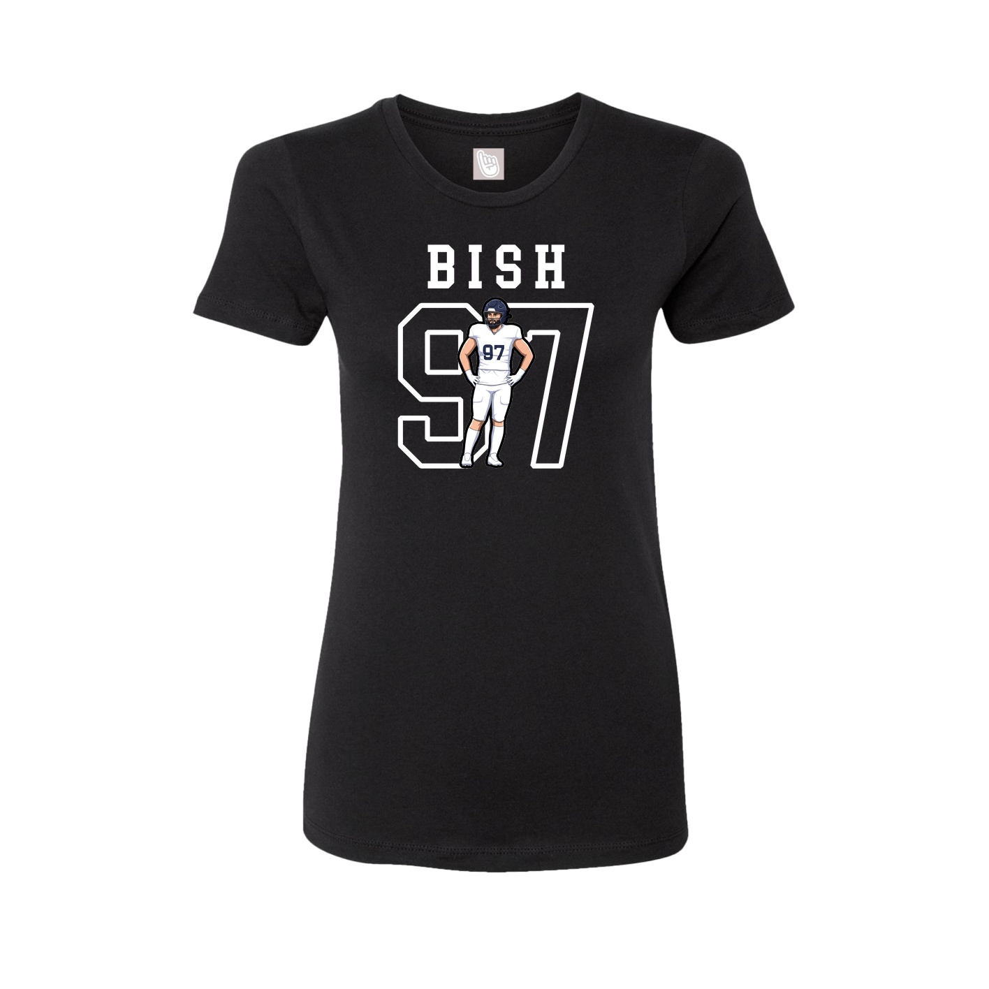 Fitted Women's Tee — Shirsey in Black