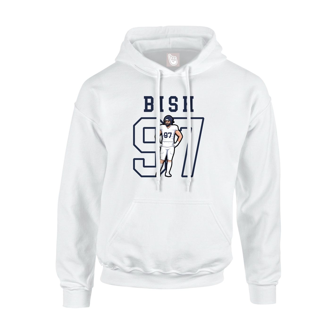 Hoodie — Shirsey in White