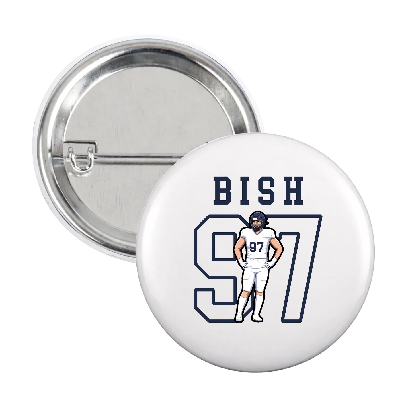 Game Day Button — Shirsey in White