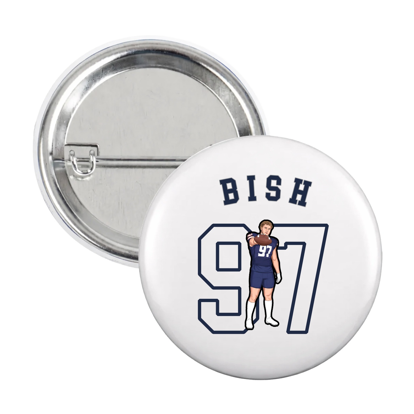 Game Day Button — Shirsey Arch in White