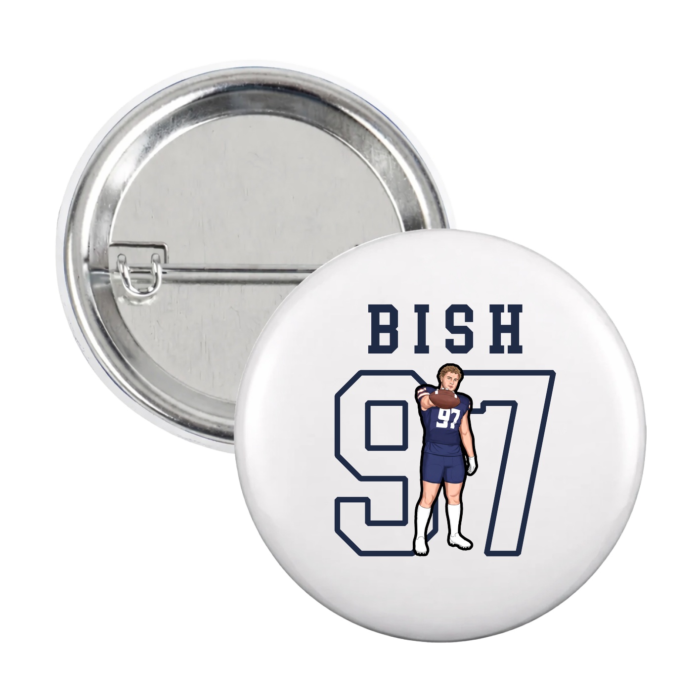 Game Day Button — Shirsey in White