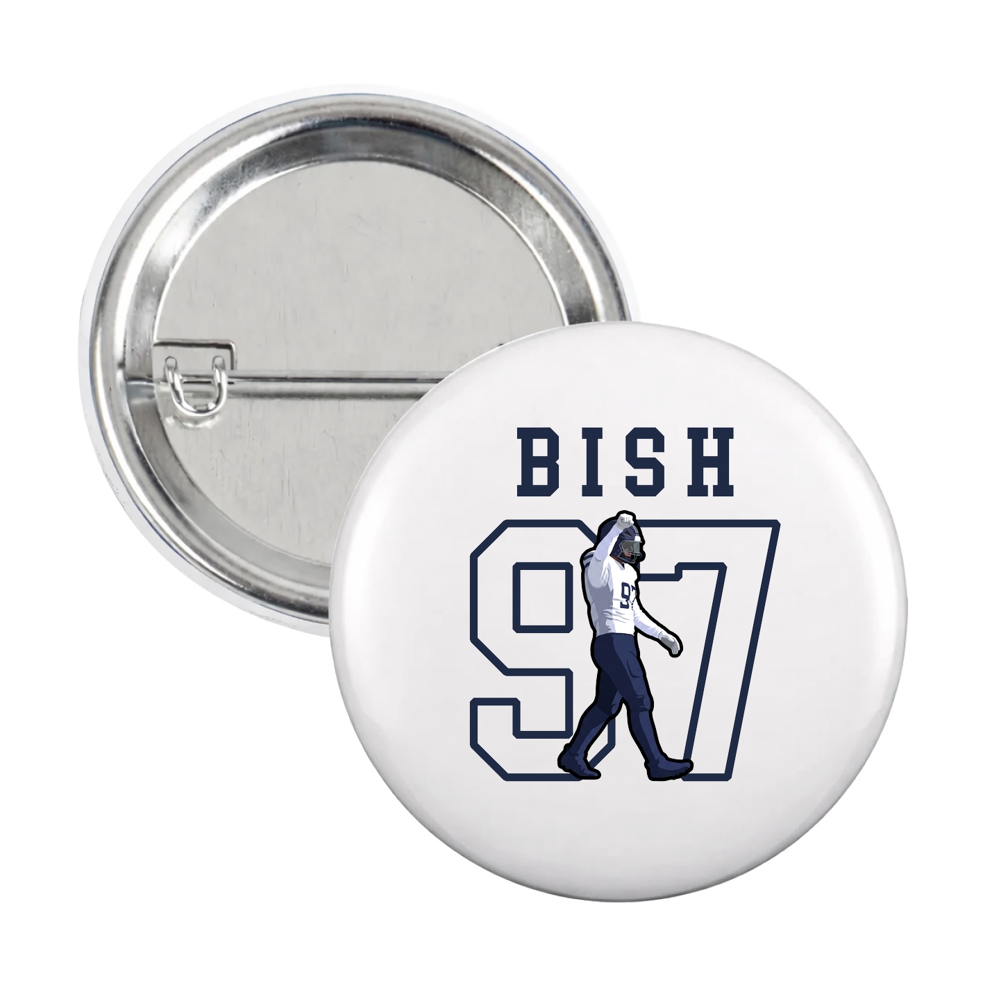 Game Day Button — Shirsey in White