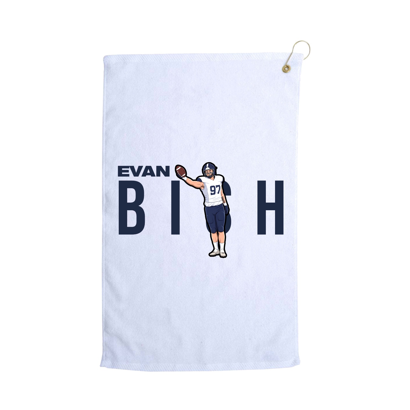 Golf Towel — Player Name in White