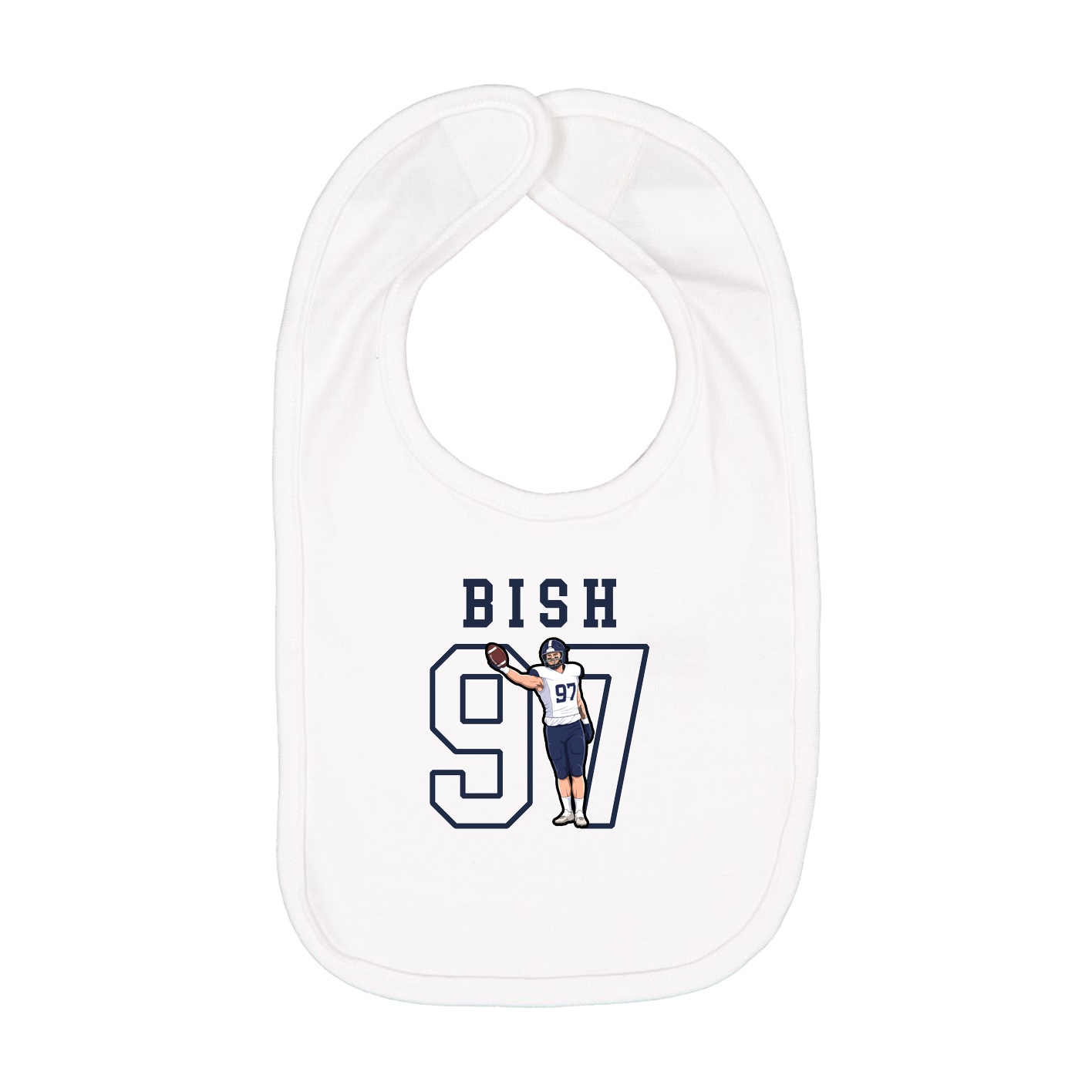 Infant Bib — Shirsey in White