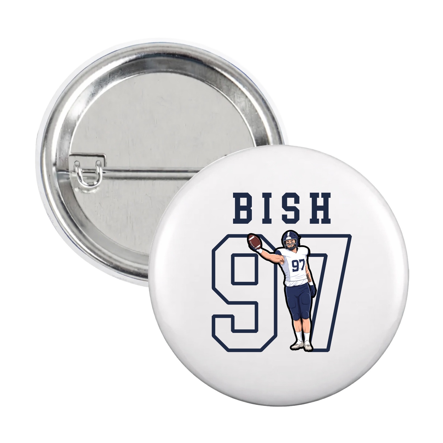 Game Day Button — Shirsey in White