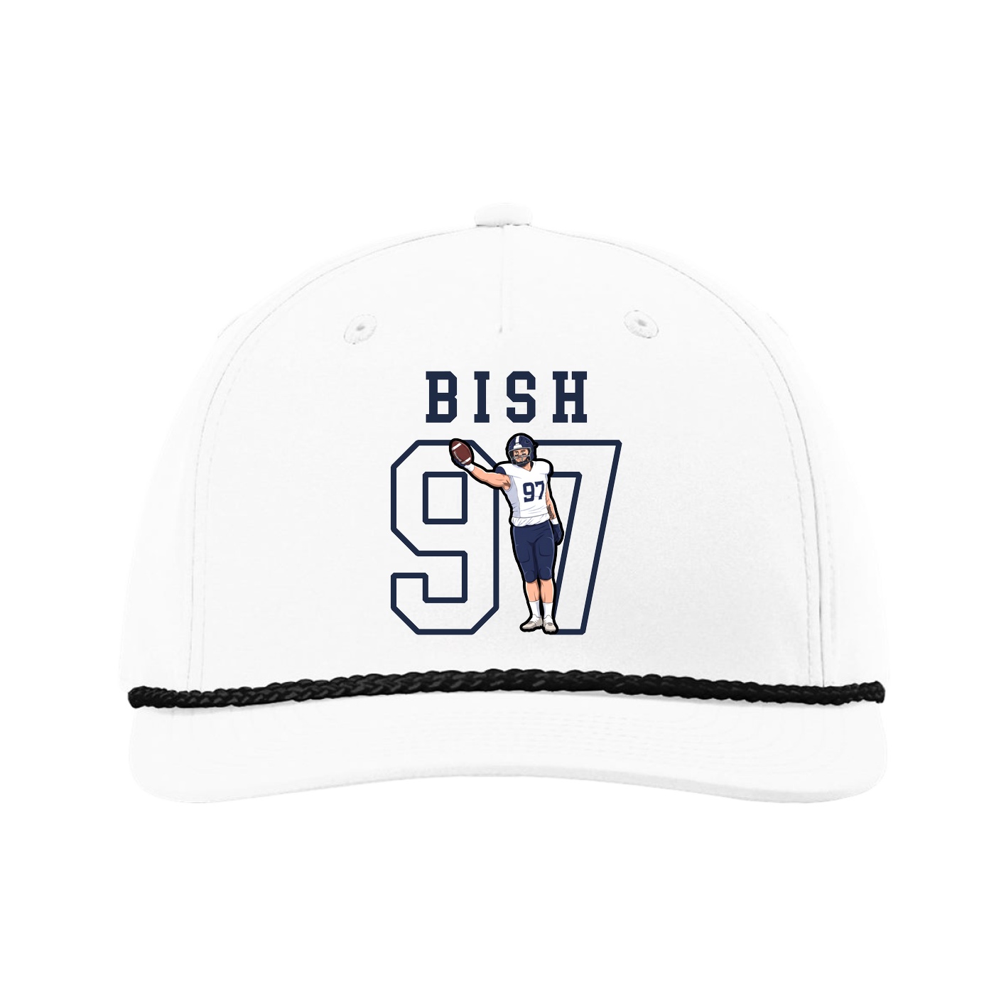 Five-Panel Classic Rope Cap — Shirsey in White