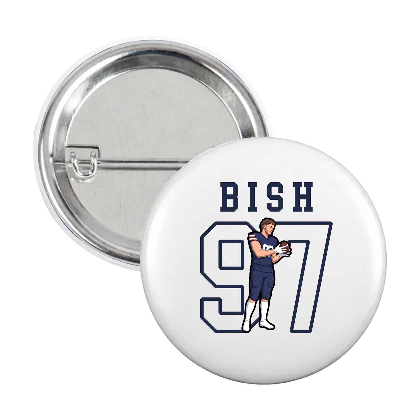 Game Day Button — Shirsey in White