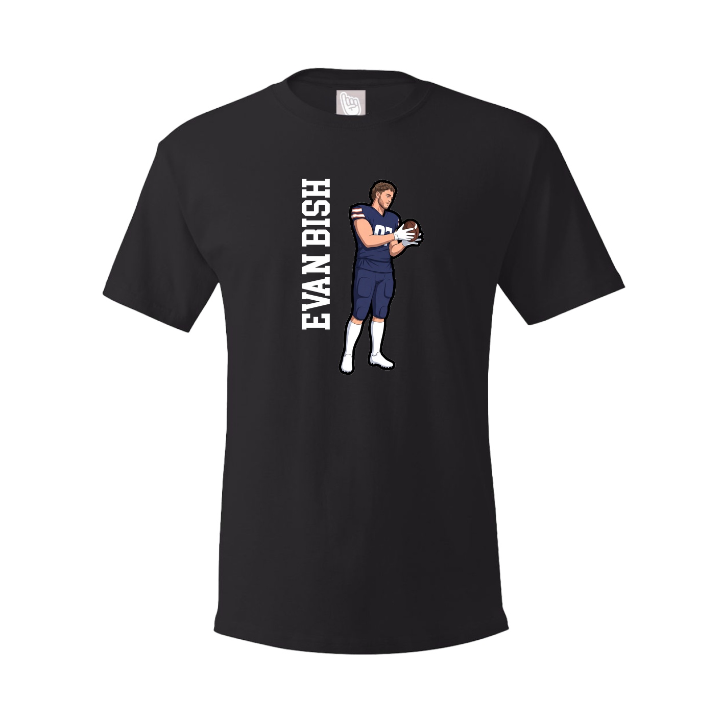 Tee — Name Vertical in Black